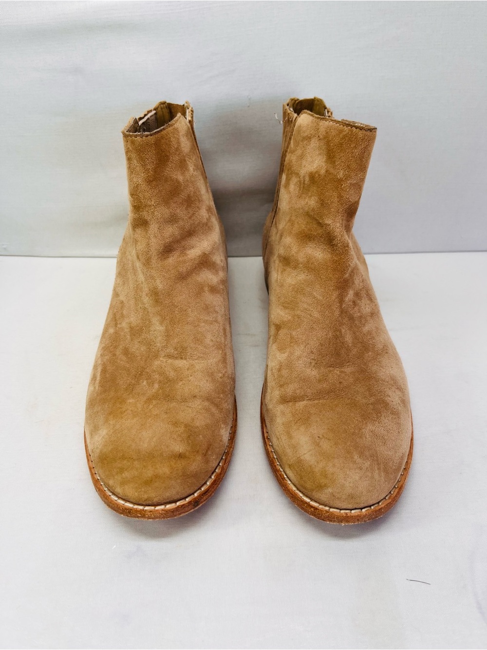 Eileen Fisher Tan Suede Ankle Booties